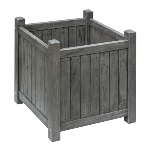 Rowlinson Alderley Grey Square Planter