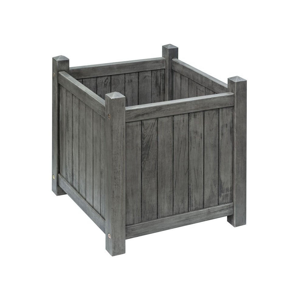 Rowlinson Alderley Grey Square Planter