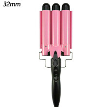 (32mm) Ceramic Triple Barrel Hair Curler, Crimper & Waver