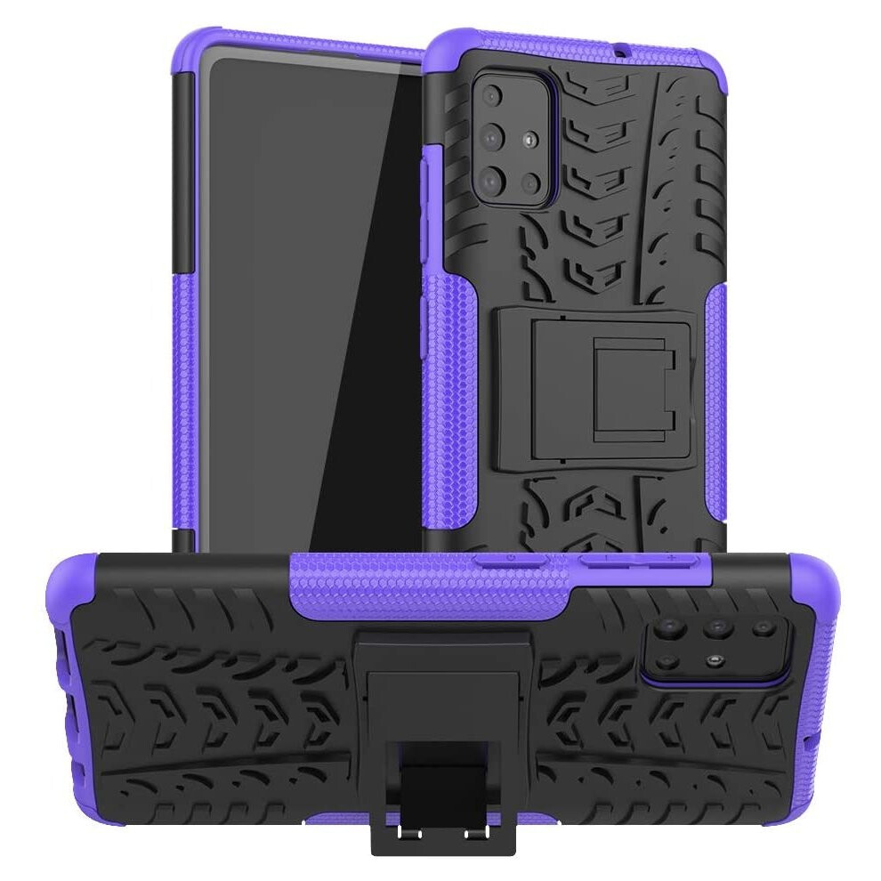 (Purple) For Samsung Galaxy A51 Shockproof Case Cover Purple 5056298098576