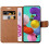 (Black) For Galaxy A51 Phone Wallet Book Leather Case 5