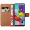 (Pink) For Galaxy A51 Phone Wallet Book Leather Case 5
