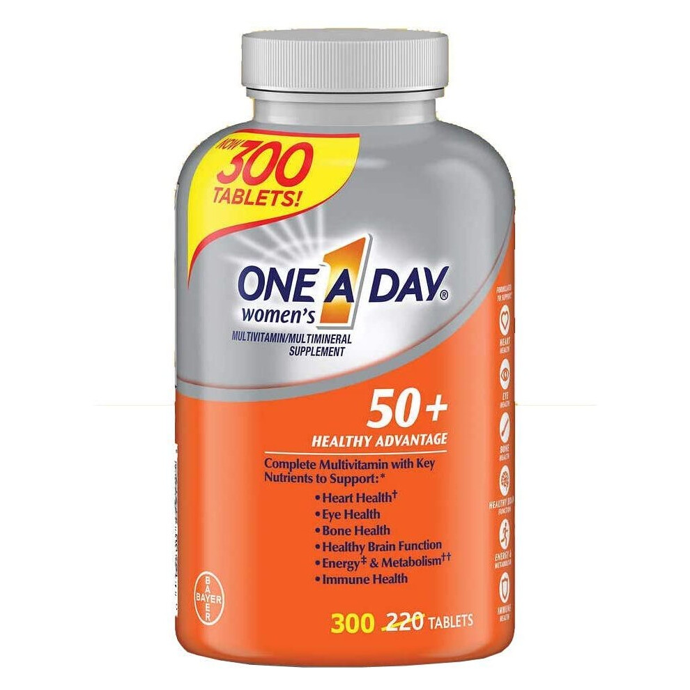 One A Day Women's 50+ Multivitamin/Multimineral Supplement 300 Tablets