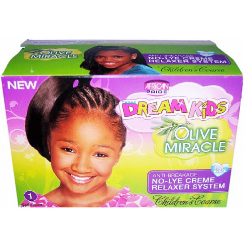 (Coarse Kit) African Pride Dream Kids Olive Miracle Relaxer Kit