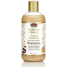 Champô African Pride Moisture Miracle Mel e Óleo de Coco 12oz