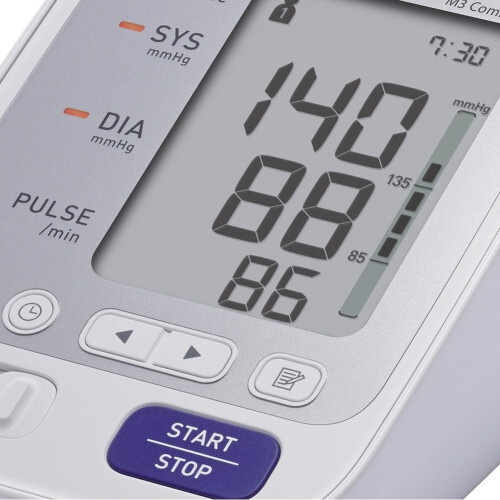 Omron Omron M3 HEM-7155-E Comfort överarms blodtrycksmätare - Vit 1