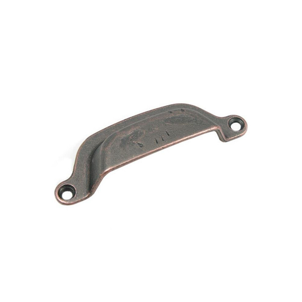 3 In. Riverstone Cup Pull - Antique Copper 723902037225
