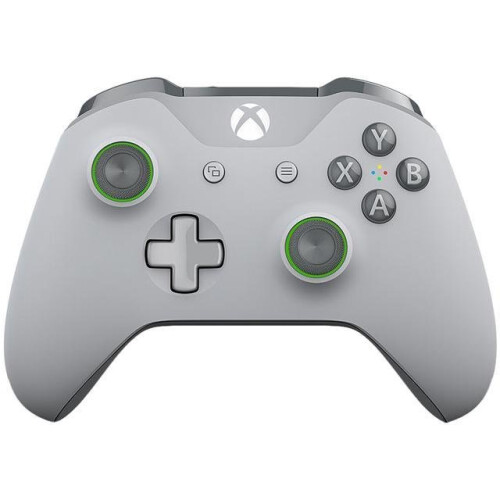 Refurbished Xbox Microsoft Xbox Controller Grey/Green for Xbox Console