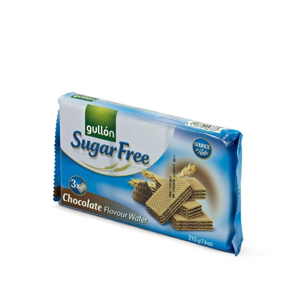 Gullon (6Pk Chocolate Wafers) Sugar Free Biscuits