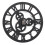 Large Metallic-Look Outdoor Roman Numeral Wall Clock 12