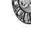 Large Metallic-Look Outdoor Roman Numeral Wall Clock 10