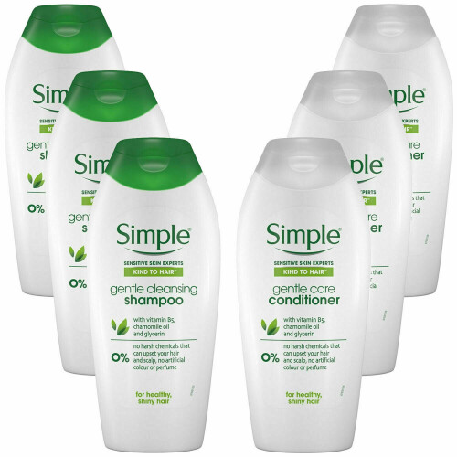 (Three of Each) Simple Kind to HairGentle Care Shampoo&Conditioner