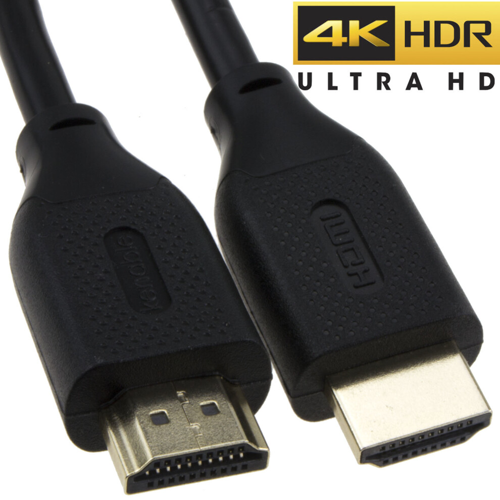 kenable HDMI 2.0 High Speed Cable for LED OLED QLED TV 4K HDR Ethernet GOLD  0.5m