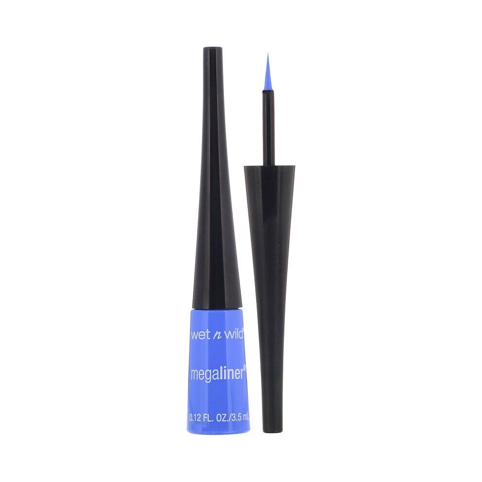 Wet n Wild, MegaLiner Liquid Eyeliner, Voltage Blue, 0.12 fl oz, 3.5ml