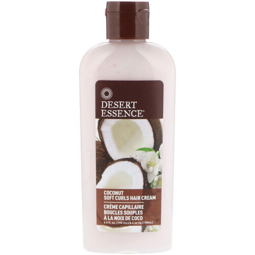 Desert Essence, Crème Capillaire pour Boucles Douces, Noix de Coco, 6,4 fl oz (190 ml)