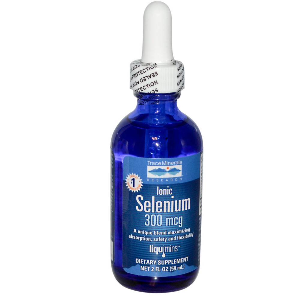 Trace Minerals Research, Ionic Selenium, 300 mcg, 2 fl oz (59 ml)