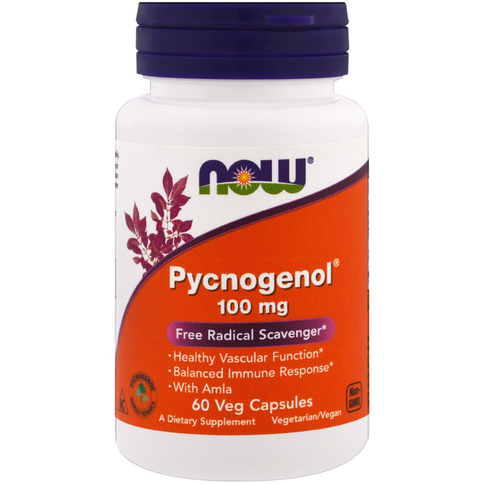 Now Foods, Pycnogenol, 100 mg, 60 Veg Capsules