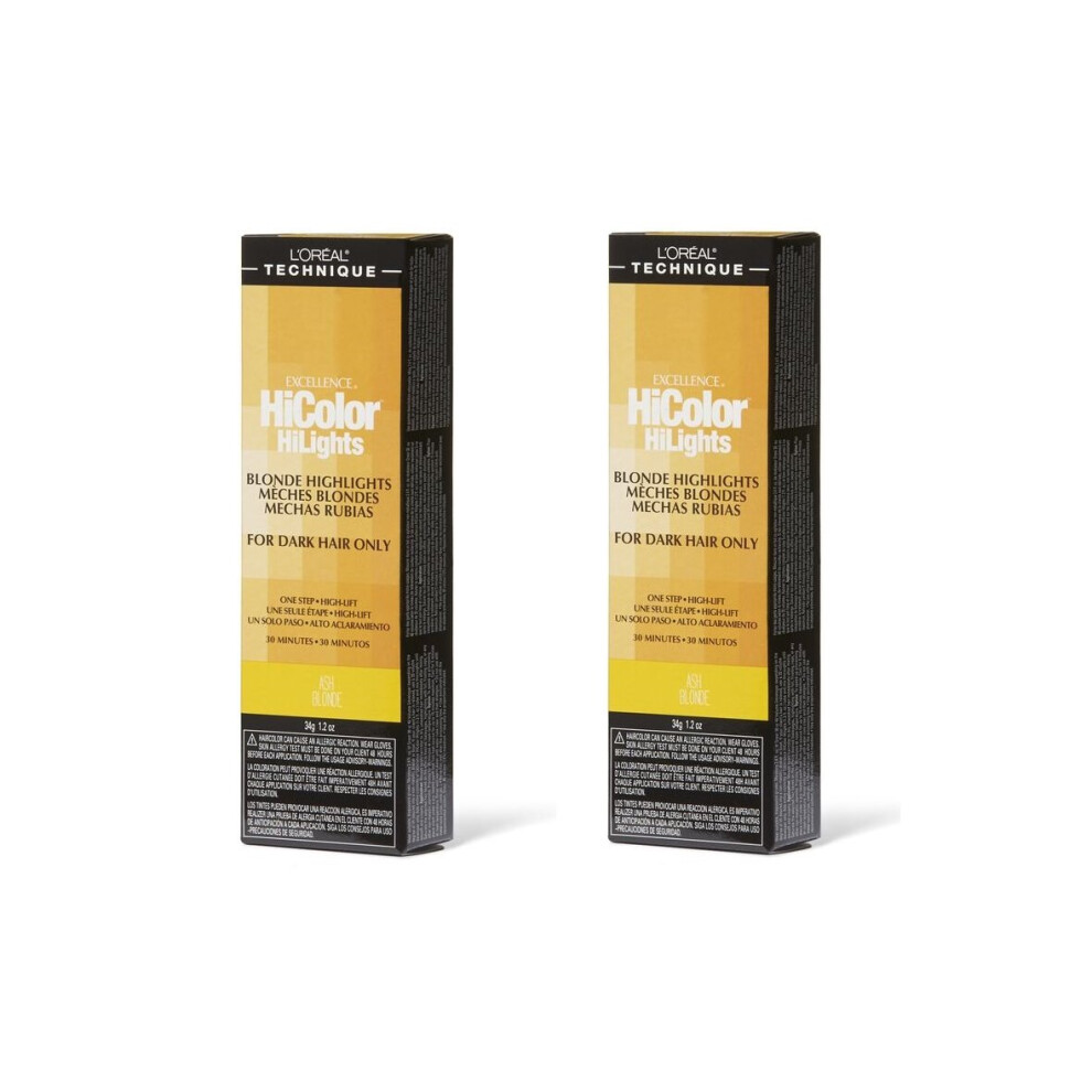 (Ash Blonde - Pack of 2) L'Oreal HiColor Ash Blonde HiLights For Dark Hair