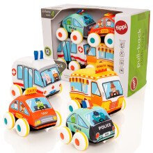 Tippi Pull-Back Cloth Cars