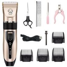 Pet Dog Cordless Electric Clippers Animal Cats Grooming Shaver Trimmer Kit