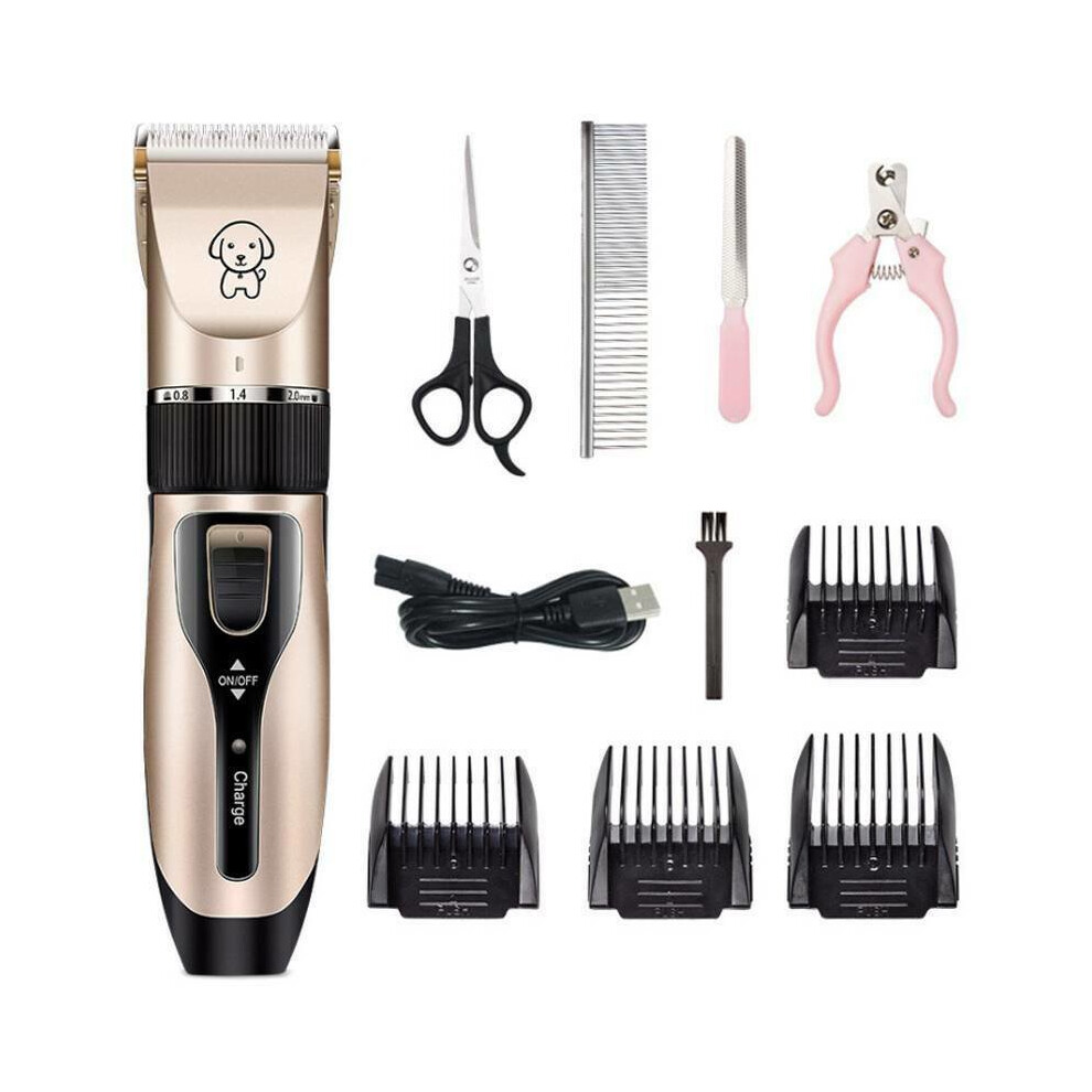 Pet Dog Cordless Electric Clippers Animal Cats Grooming Shaver Trimmer Kit