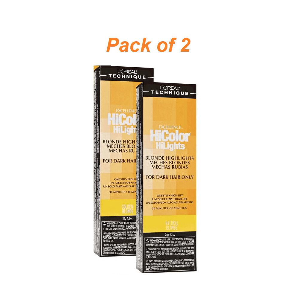 New L’oréal Paris (H13 - Pack Of 2) L'oreal Hicolor H13 Natural Blonde For Dark Hair Multicoloured