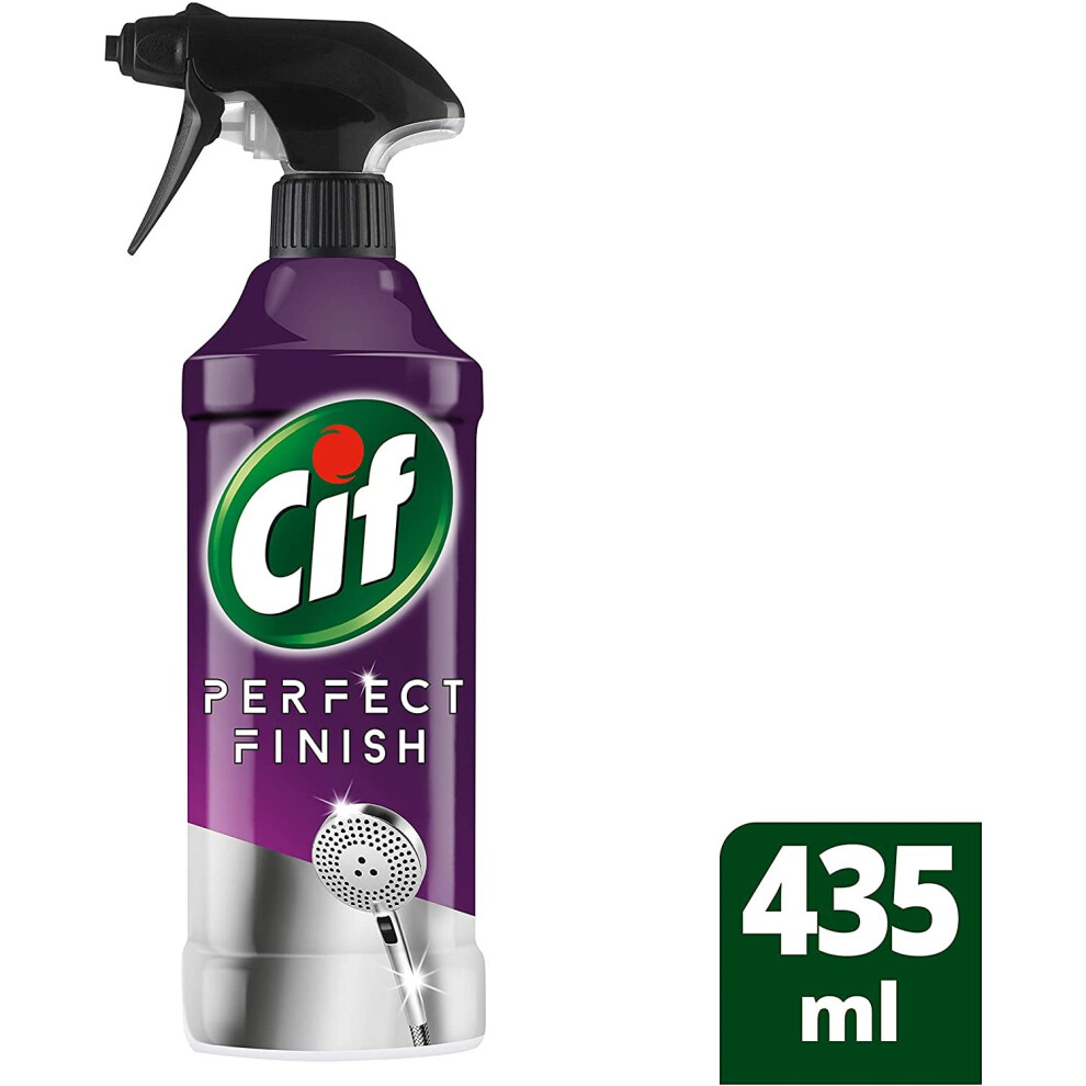 Cif Perfect Finish Stain Mould Limescale Removal Stainless Steel Cleaner 435ml