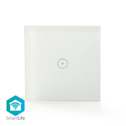SmartLife Switch | Wi-Fi | Einfach | Wandmontage | 1000 W | Android / IOS | Glas | Weiß