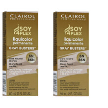 (6n/86N - Pack of 2) Clairol Soy 4plex Color Dark Neutral Blonde 6n