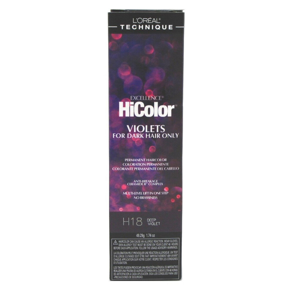 (HiColor H18 – Deep Violet) L'Oreal HiColor H18 Deep Violet For Dark Hair
