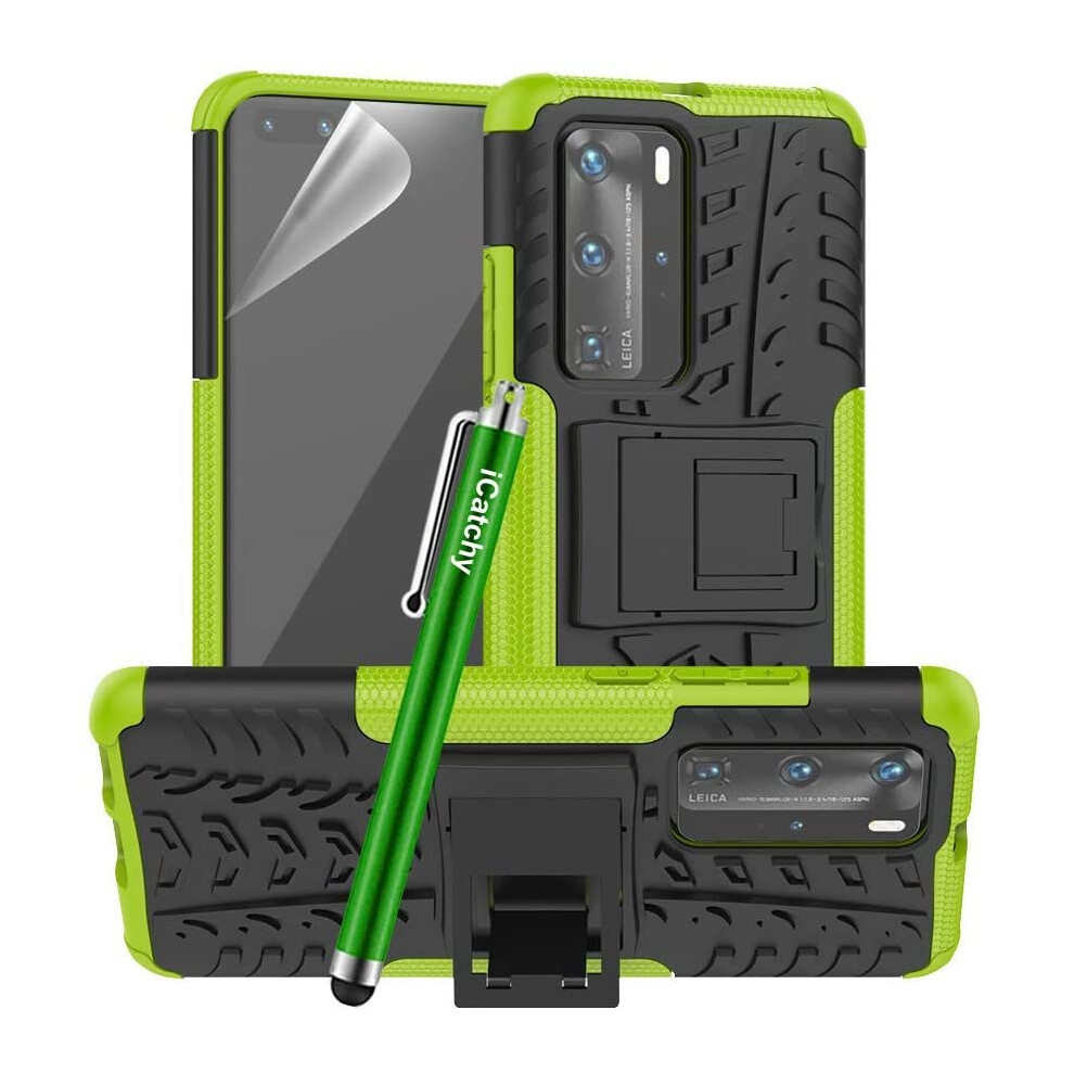 (Lime) For Huawei P40 Pro Shockproof Case Cover Green 5056298018307