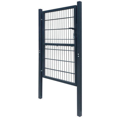 VidaXL vidaXL 2D Gartentor (Einzeln) Anthrazitgrau 100x180 cm 2