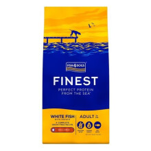 Fish4Dogs Finest Ocean con pesce bianco, taglia unica per adulti (12 kg)