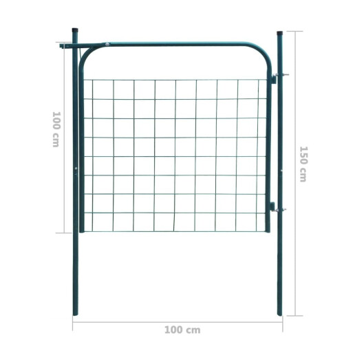VidaXL vidaXL Gartentor 100x100 cm Anthrazit 2