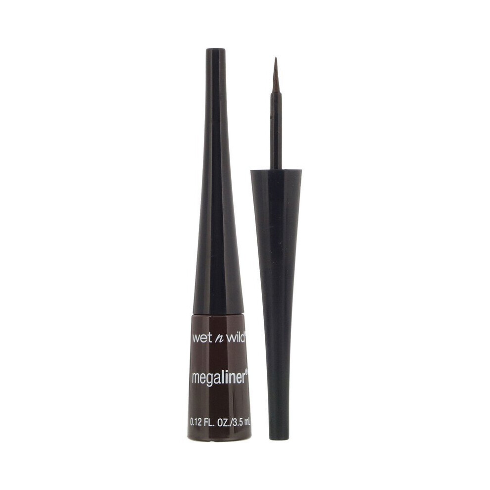 Wet n Wild, MegaLiner Liquid Eyeliner, Dark Brown, 3.5ml