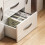 Home Discount (White) Astro 2 Door 3 Drawer LED Sideboard Large Cabinet 6