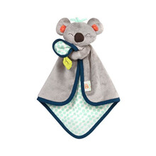 B Toys - B Snugglies - Fluffy Koko The Koala Security Blanket - Adorable Baby Blankie with Soft Fabric