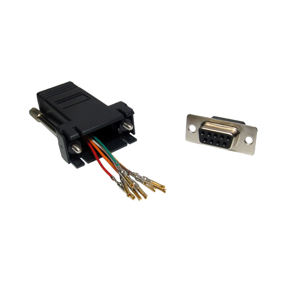 kenable RJ45 Female Socket to 9 pin Serial DB9 Socket Adapter