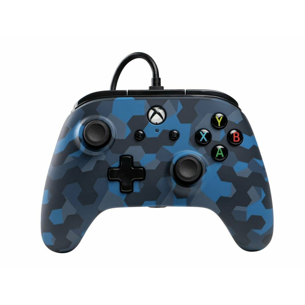 Powera Microsoft Xbox One Wired Controller - Stealth Camo Blue 617885019418