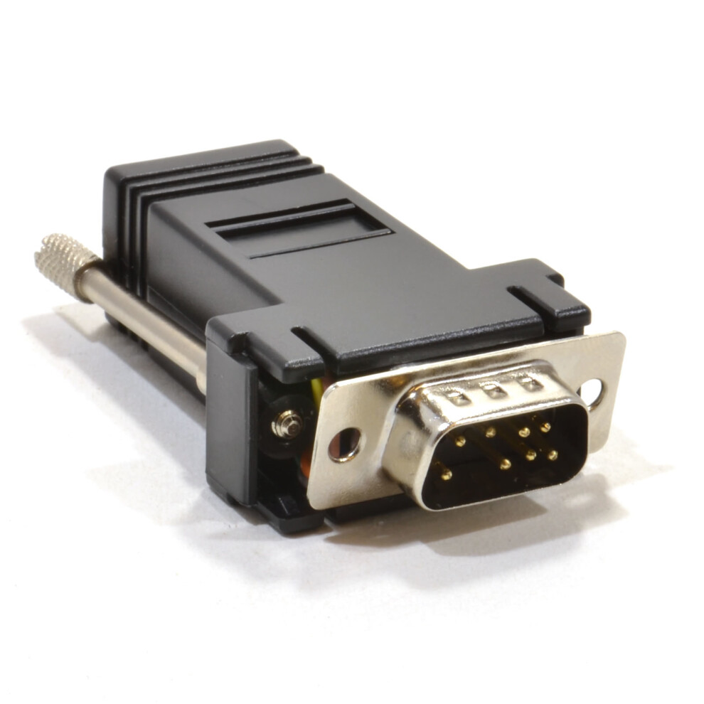 kenable RJ45 Female Socket to 9 pin Serial DB9 Male Plug Adapter