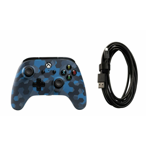 PowerA Microsoft Xbox One Wired Controller Stealth Blue Camo on OnBuy