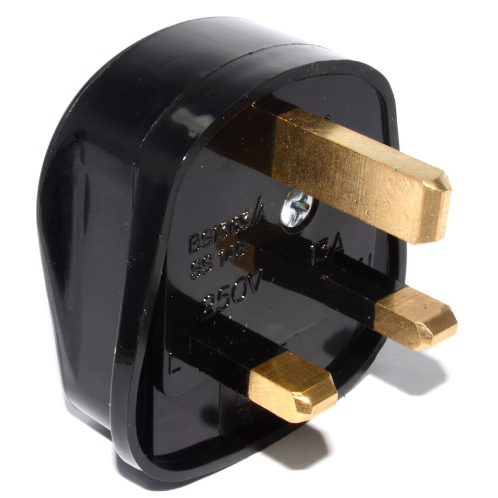 kenable Eagle Black Quickfit 3 Pin 13 Amp 13A UK Mains Power Plug