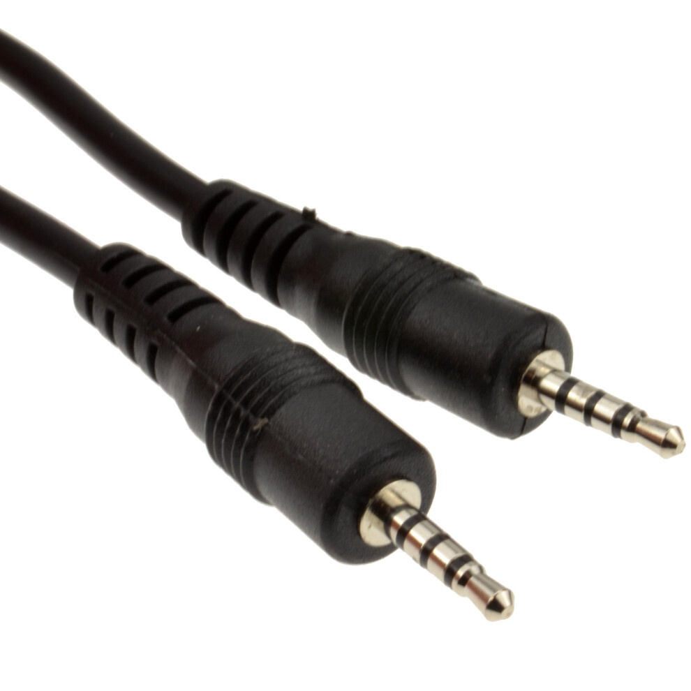 3.5Mm 4 Pole Jack Plug To 3.5Mm 4 Pole Jack Plug Cable 0.5M 50Cm 5055383468560