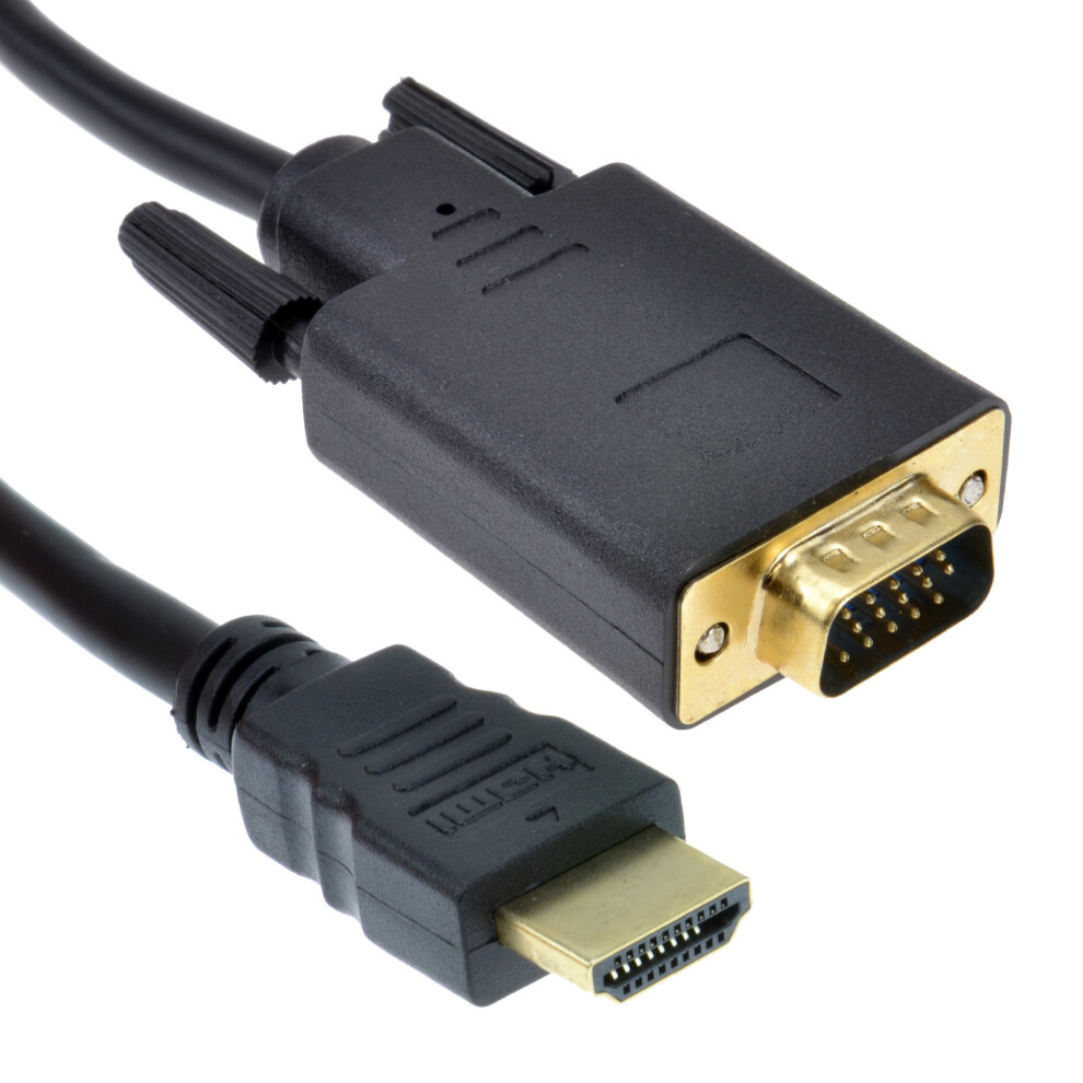 kenable HDMI 19 Pin to SVGA 15 Pin PC or Laptop to Monitor TV Video Cable  1m