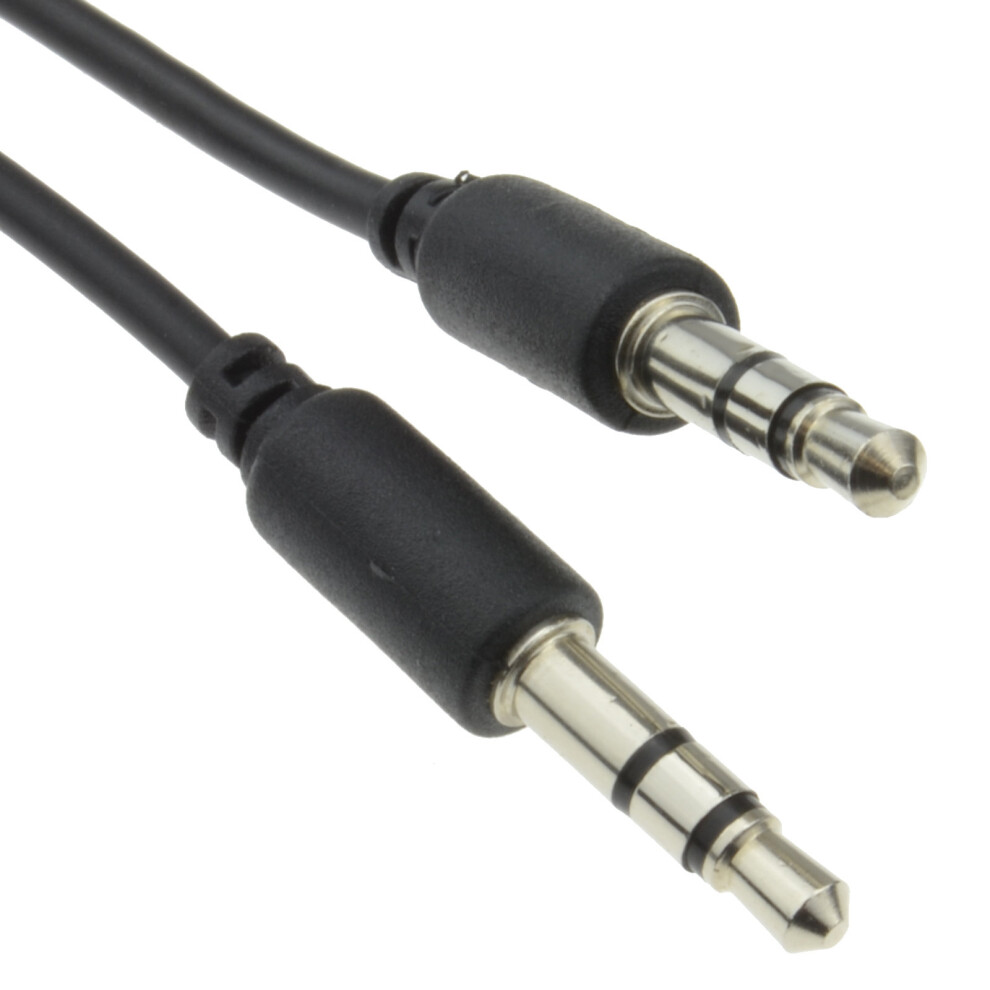 kenable Slimline PRO 3.5mm Jack to Jack Stereo Audio Cable Lead Nickle  0.5m