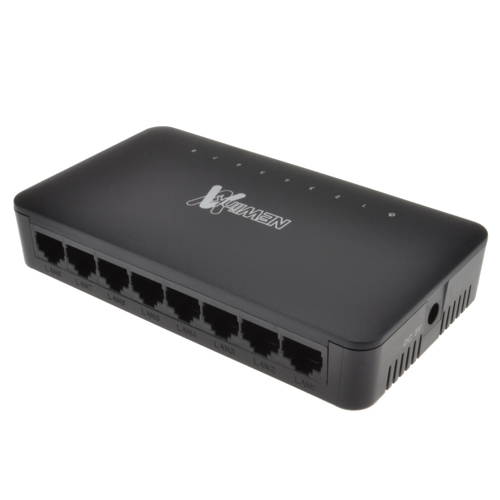 kenable Network 10 100 Desktop Switch  Hub  8 Port with UK PSU
