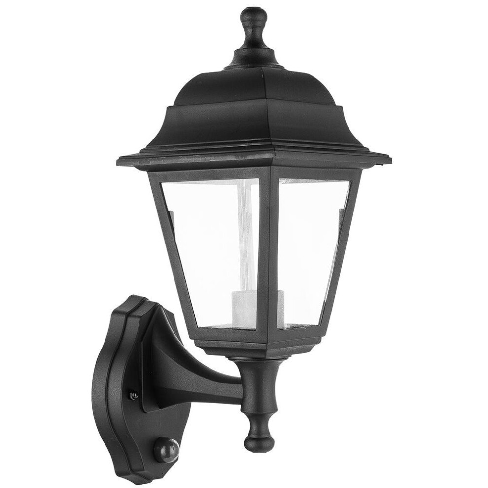 kenable Wall Mounted Lamp Outdoor Garden Light with Dusk to Dawn Sensor Black