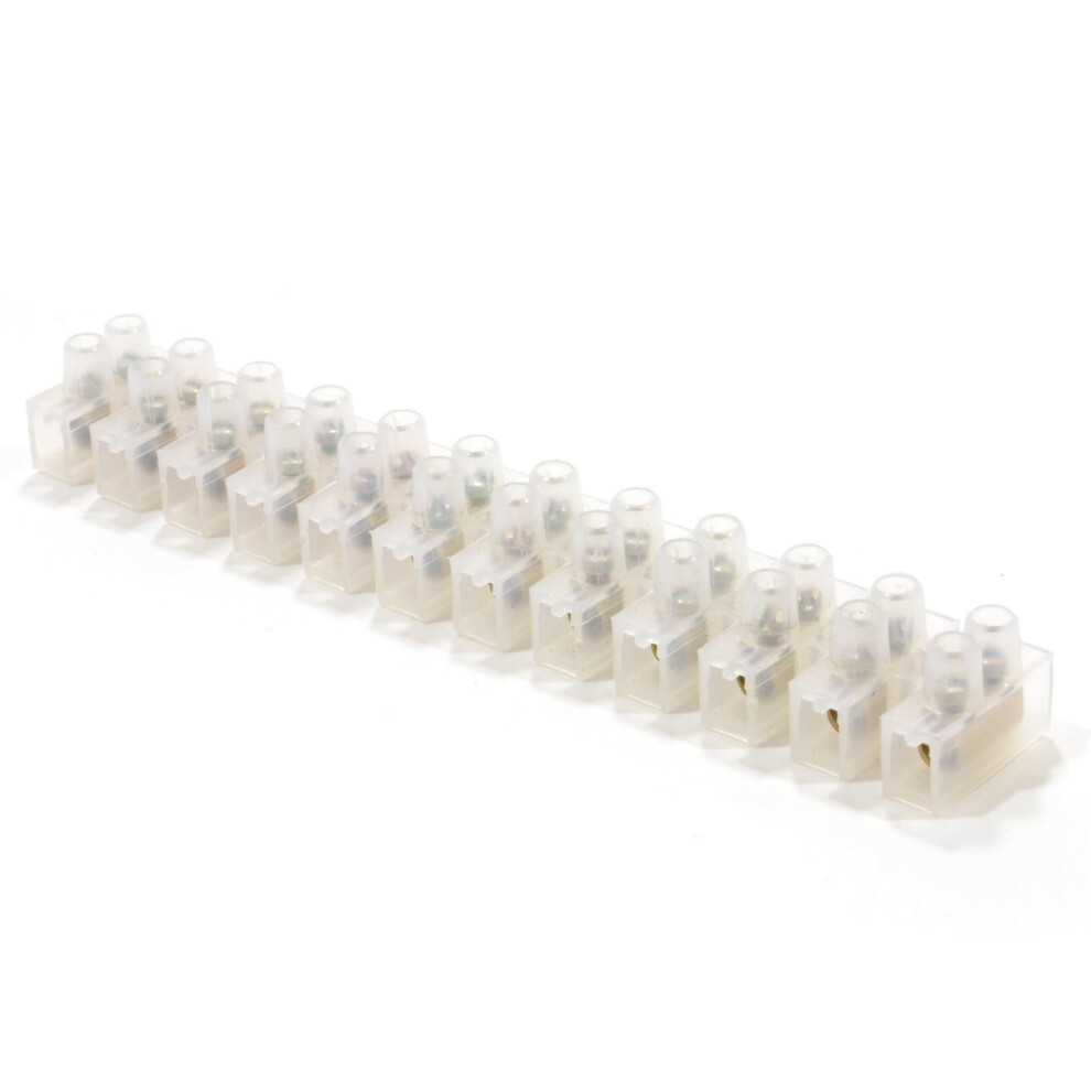 Kenable 6A Terminal Block For Joining Cables Choc Block 12 Way Piece Strip