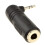 kenable kenable 6.35mm Jack Socket to Right Angled 3.5mm Stereo Jack Plug Adapter 3