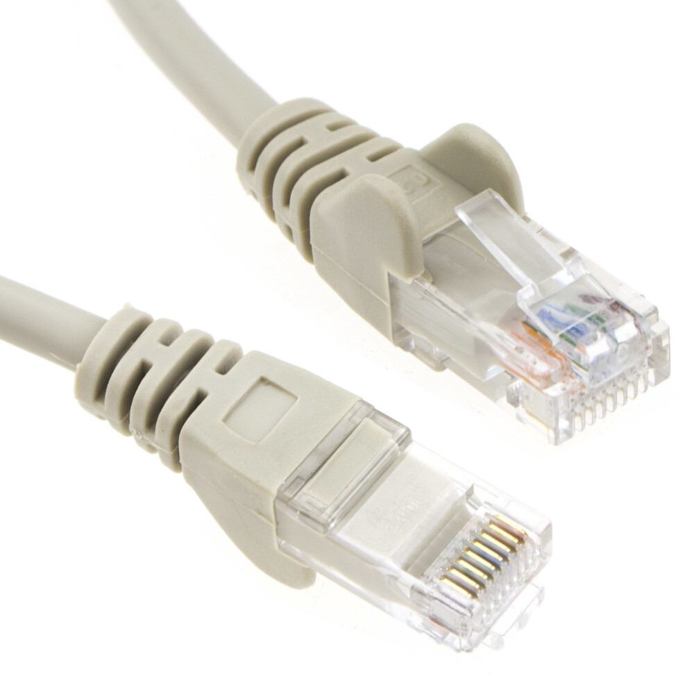 kenable Grey Network Ethernet RJ45 Cat5E CCA UTP PATCH 26AWG Cable Lead 50m